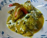 A picture of step 5 of Malai chicken.