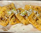 A picture of step 5 of Aburaage Beef Waffle.