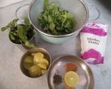 A picture of step 1 of Mint-Amla Immunity Shots.