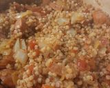 Lecsós tarhonya debrecenivel recept fázis 5 fotója