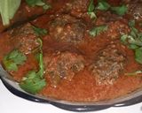 A picture of step 8 of Palak kofta curry.