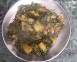 A picture of step 5 of Aloo methi.