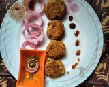 A picture of step 3 of Raw jackfruit kebab.
