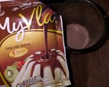 Foto langkah ke 4 dari resep Jelly Susu Oreo Rasa Anggur dengan Vla Coklat.