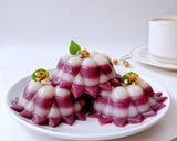 Foto langkah ke 5 dari resep Lapis Ubi Ungu.