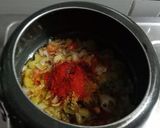 A picture of step 3 of Moong dal Khichdi.