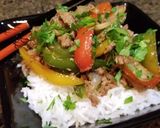 A picture of step 6 of Thai Pork And Vegetable Rice Bowl.