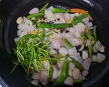A picture of step 2 of Afghani egg curry.