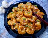 A picture of step 7 of Honey Garlic Prawns.