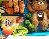 Foto langkah ke 5 dari resep Bento Teddy Bear.