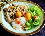 Hình bước làm 8 của món Bánh ướt lòng gà