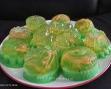 Foto langkah ke 8 dari resep Puding Buah Kaca Melon Serut.