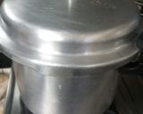 A picture of step 2 of Sweet chana dal cone.