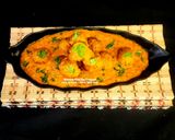 A picture of step 7 of Raw Banana Sweet Potato Kofta Curry.