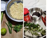 A picture of step 1 of Moong dal cucumber salad(Andra style).