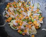 A picture of step 2 of Kashmiri Pulao.