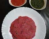 A picture of step 5 of Semolina chila.