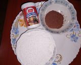 A picture of step 1 of Chocolate nankhatai.