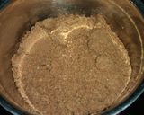 A picture of step 3 of Biscuit cake in a pan.