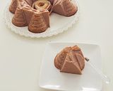 Une image de l'étape 3 de Flan aux pommes /chocolat.