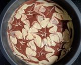 A picture of step 3 of Chocolate Marble cake (zebra cake).