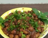 A picture of step 5 of Crunchy chana chilli.