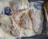 A picture of step 4 of Panko fried pouting.