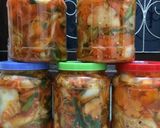 Hình bước làm 8 của món Kim chi tai heo