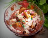 A picture of step 6 of Watermelon jam ice cream.