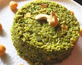 A picture of step 3 of Palak/spinach Rice.