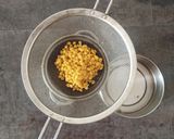 A picture of step 3 of Shravan special sweet Puran Kadubu.