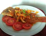 Foto langkah ke 12 dari resep 043. Kakap asam manis.