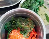 A picture of step 7 of Palak paneer.