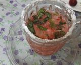 A picture of step 6 of Fresh strawberry and strawberry crushed mojito.
