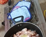 A picture of step 1 of Butt palak recipe.