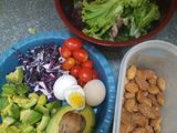 Vegetable salad with beef bulgogi