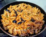 A picture of step 5 of Fusilli Masala Pasta.