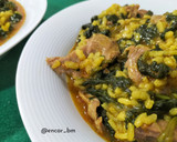 Foto del paso 7 de la receta: Arroz meloso con mollejas y espinacas
