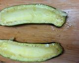 Foto del paso 3 de la receta: Calabacines al Microondas, Rellenos de Boloñesa
