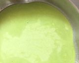 A picture of step 2 of Palak khandvi.