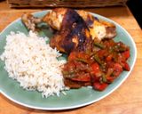A picture of step 3 of Sig's Spicy Tomato and Green Bean Sauce with Chicken.