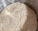 A picture of step 2 of Artisan style white bread.