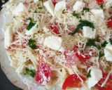 Une image de l'étape 3 de Pizza 🍕 wrap tagliatelles bacon 🥓 mozzarella gruyère râpé.