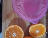 A picture of step 1 of Fresh orange juice.