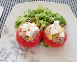Foto del paso 6 de la receta: Tomates rellenos de jurel y choclo