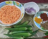 ডালদিয়ে ঢেঢ়শ(Ochra with lentils)। রেসিপির ধাপ 1 ছবি