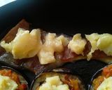 Foto del paso 7 de la receta: Berenjenas a la pizza...🤨🙄🤔🍕🍆🍅🧀🥓🍕