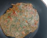 A picture of step 3 of Barly flour cheela/healthy and simple recipe with mint chattny.