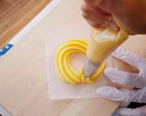 A picture of step 8 of How To Make CRULLERS (Homemade Choux Pastry Donuts, Deep Fried Donuts).