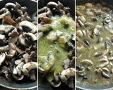 A picture of step 3 of Steak in Green Sauce with Mushrooms.